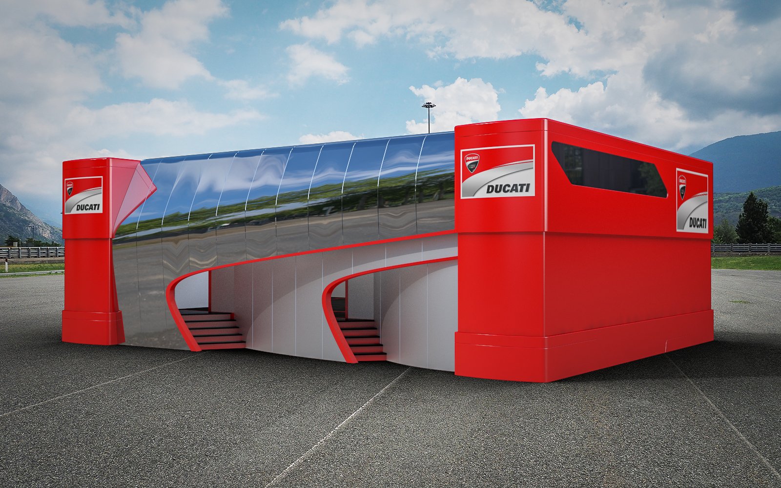 2014, Ducati Marboro team, Motorhome